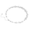 Collar Constella, corte redondo, blanco, chapado en rodio Collar Constella, corte redondo, blanco, chapado en rodio
