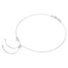 Collar Constella Crystal Pearl, cortes redondos, blanco, chapado en rodio Collar Constella Crystal Pearl, cortes redondos, blanco, chapado en rodio