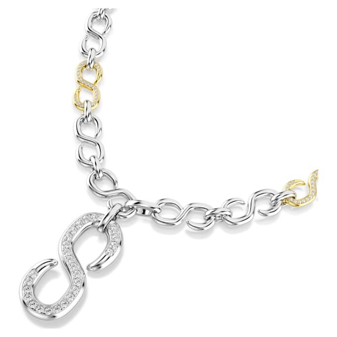 Collar Dextera Strandage de corte redondo, blanco, acabado en metales mixtos Collar Dextera Strandage de corte redondo, blanco, acabado en metales mixtos