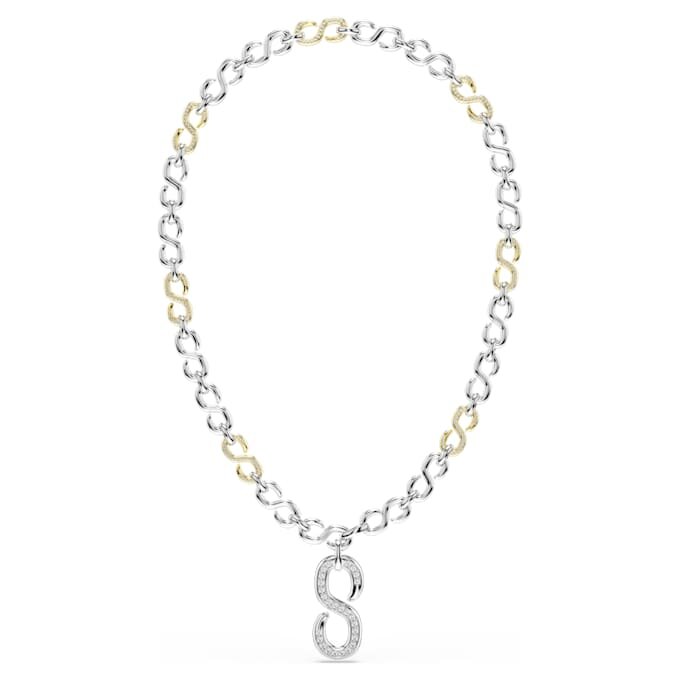 Collar Dextera Strandage de corte redondo, blanco, acabado en metales mixtos Collar Dextera Strandage de corte redondo, blanco, acabado en metales mixtos