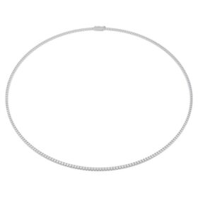 Collar «Eternity Tennis» con diamantes cultivados en laboratorio, 3 Ct en total, forma redonda, oro blanco de 14K Collar «Eternity Tennis» con diamantes cultivados en laboratorio, 3 Ct en total, forma redonda, oro blanco de 14K