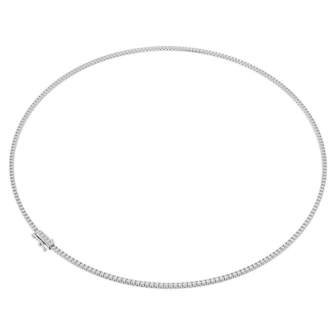 Collar «Eternity Tennis» con diamantes cultivados en laboratorio, 3 Ct en total, forma redonda, oro blanco de 14K Collar «Eternity Tennis» con diamantes cultivados en laboratorio, 3 Ct en total, forma redonda, oro blanco de 14K