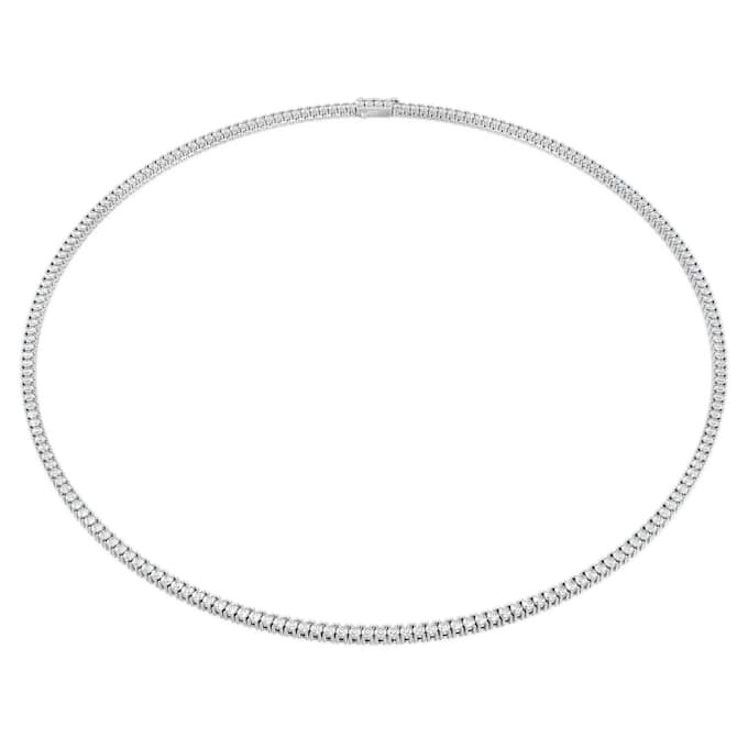 Collar «Eternity Tennis» con diamantes cultivados en laboratorio, 7 Ct Tw, forma redonda, oro blanco de 14K Collar «Eternity Tennis» con diamantes cultivados en laboratorio, 7 Ct Tw, forma redonda, oro blanco de 14K