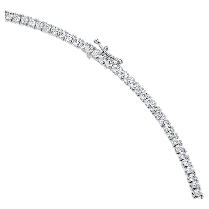 Collar «Eternity Tennis» con diamantes cultivados en laboratorio, 7 Ct Tw, forma redonda, oro blanco de 14K Collar «Eternity Tennis» con diamantes cultivados en laboratorio, 7 Ct Tw, forma redonda, oro blanco de 14K
