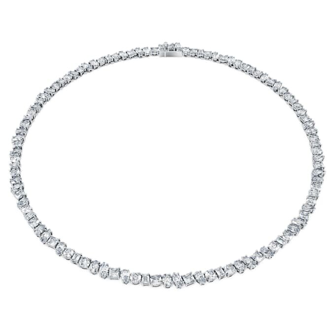 Collar «Galaxy Tennis» con diamantes cultivados en laboratorio, 47,27 Ct en total, formas variadas, oro blanco de 18K Collar «Galaxy Tennis» con diamantes cultivados en laboratorio, 47,27 Ct en total, formas variadas, oro blanco de 18K