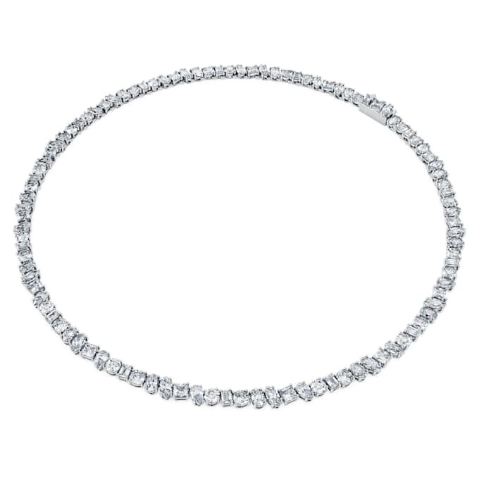 Collar «Galaxy Tennis» con diamantes cultivados en laboratorio, 47,27 Ct en total, formas variadas, oro blanco de 18K Collar «Galaxy Tennis» con diamantes cultivados en laboratorio, 47,27 Ct en total, formas variadas, oro blanco de 18K