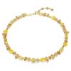Collar Gema con cortes variados, amarillo, chapado en tono dorado Collar Gema con cortes variados, amarillo, chapado en tono dorado