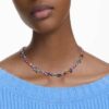 Collar Gema con cortes variados, multicolor, chapado en rodio Collar Gema con cortes variados, multicolor, chapado en rodio
