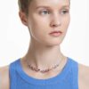 Collar Gema con cortes variados, multicolor, chapado en rodio Collar Gema con cortes variados, multicolor, chapado en rodio