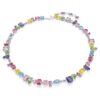 Collar Gema con cortes variados, multicolor, chapado en rodio Collar Gema con cortes variados, multicolor, chapado en rodio