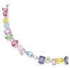 Collar Gema con cortes variados, multicolor, chapado en rodio Collar Gema con cortes variados, multicolor, chapado en rodio