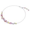 Collar Gema con cortes variados, multicolor, chapado en rodio Collar Gema con cortes variados, multicolor, chapado en rodio