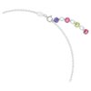 Collar Gema con cortes variados, multicolor, chapado en rodio Collar Gema con cortes variados, multicolor, chapado en rodio