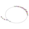 Collar Gema con cortes variados, multicolor, chapado en rodio Collar Gema con cortes variados, multicolor, chapado en rodio