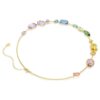 Collar Gema de cortes variados, multicolor, chapado en tono dorado Collar Gema de cortes variados, multicolor, chapado en tono dorado