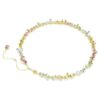 Collar Gema Tennis con cortes variados, multicolor, chapado en tono dorado Collar Gema Tennis con cortes variados, multicolor, chapado en tono dorado