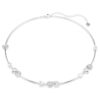 Collar Idyllia con corazón y flecha, blanco, chapado en rodio Collar Idyllia con corazón y flecha, blanco, chapado en rodio