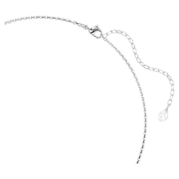 Collar Idyllia con corazón y flecha, blanco, chapado en rodio Collar Idyllia con corazón y flecha, blanco, chapado en rodio
