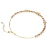 Collar Idyllia con cortes variados, flor, multicolor, chapado en tono dorado Collar Idyllia con cortes variados, flor, multicolor, chapado en tono dorado