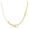 Collar Idyllia con perlas de cristal, blanco, chapado en oro Collar Idyllia con perlas de cristal, blanco, chapado en oro