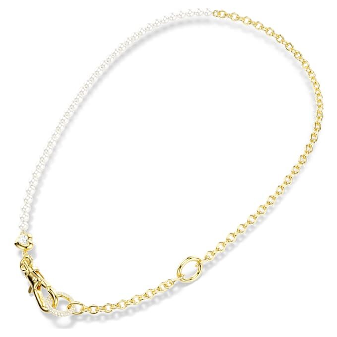 Collar Idyllia con perlas de cristal, blanco, chapado en oro Collar Idyllia con perlas de cristal, blanco, chapado en oro