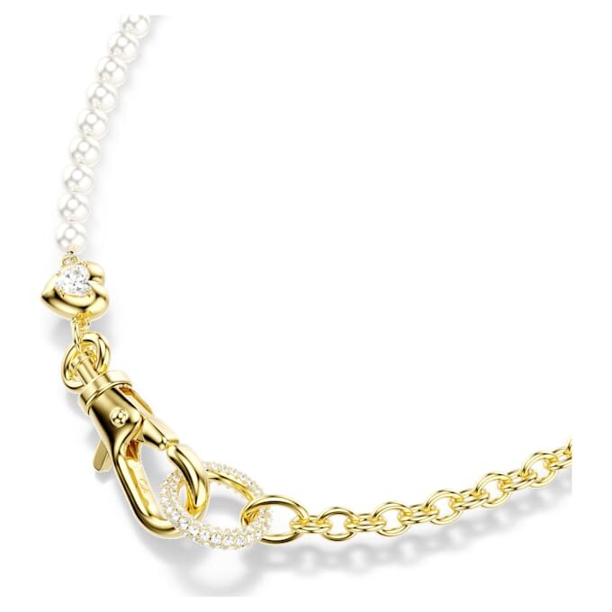 Collar Idyllia con perlas de cristal, blanco, chapado en oro Collar Idyllia con perlas de cristal, blanco, chapado en oro