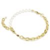 Collar Idyllia con perlas de cristal, blanco, chapado en oro Collar Idyllia con perlas de cristal, blanco, chapado en oro