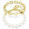 Collar Idyllia con perlas de cristal, blanco, chapado en oro Collar Idyllia con perlas de cristal, blanco, chapado en oro