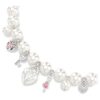 Collar Idyllia con perlas de cristal, cortes variados, blanco, chapado en rodio Collar Idyllia con perlas de cristal, cortes variados, blanco, chapado en rodio