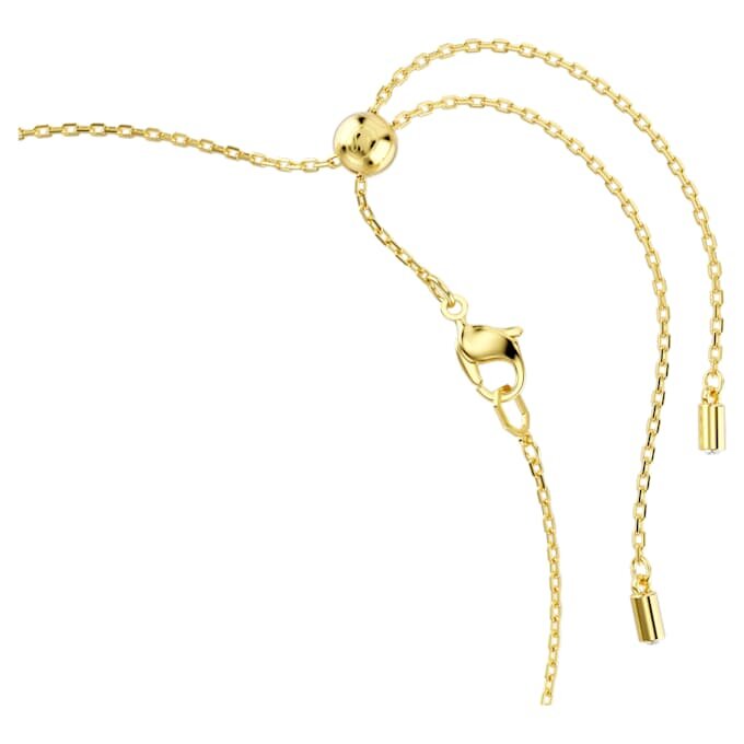 Collar Idyllia con perlas de cristal, cortes variados, motivos florales, multicolor, chapado en tono dorado Collar Idyllia con perlas de cristal, cortes variados, motivos florales, multicolor, chapado en tono dorado