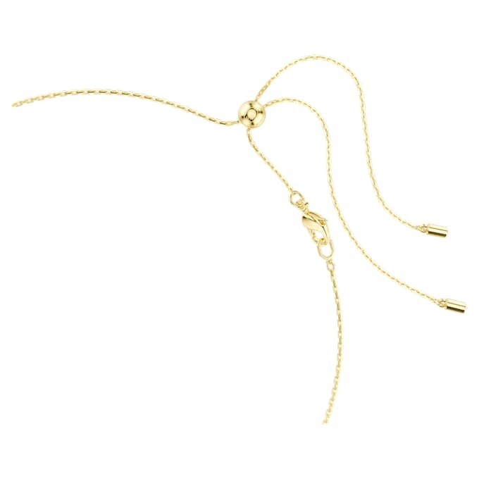 Collar Imber con cortes variados, blanco, chapado en tono dorado Collar Imber con cortes variados, blanco, chapado en tono dorado