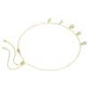 Collar Imber con cortes variados, blanco, chapado en tono dorado Collar Imber con cortes variados, blanco, chapado en tono dorado