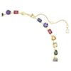 Collar Imber con cortes variados, multicolor, chapado en tono dorado