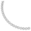 Collar Imber Tennis, corte redondo, blanco, chapado en rodio