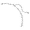 Collar Imber Tennis, corte redondo, blanco, chapado en rodio
