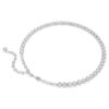 Collar Imber Tennis, corte redondo, blanco, chapado en rodio