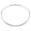 Collar Matrix con corte baguette, blanco, chapado en rodio Collar Matrix con corte baguette, blanco, chapado en rodio