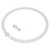 Collar Matrix Tennis con corte en pera, blanco, chapado en rodio Collar Matrix Tennis con corte en pera, blanco, chapado en rodio