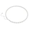 Collar Matrix Tennis con perlas de cristal, talla redonda, blanco, chapado en rodio Collar Matrix Tennis con perlas de cristal, talla redonda, blanco, chapado en rodio