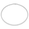 Collar Matrix Tennis, corte redondo, blanco, chapado en rodio Collar Matrix Tennis, corte redondo, blanco, chapado en rodio