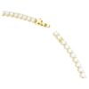 Collar Matrix Tennis de corte redondo, blanco, chapado en tono dorado Collar Matrix Tennis de corte redondo, blanco, chapado en tono dorado