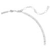 Collar Matrix Y con cortes variados, blanco, chapado en rodio Collar Matrix Y con cortes variados, blanco, chapado en rodio