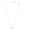 Collar Mesmera con corazón, blanco, chapado en rodio Collar Mesmera con corazón, blanco, chapado en rodio