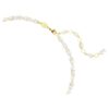Collar Mesmera con cortes variados, blanco, chapado en tono dorado Collar Mesmera con cortes variados, blanco, chapado en tono dorado