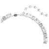 Collar Millenia con corte octogonal, blanco, chapado en rodio Collar Millenia con corte octogonal, blanco, chapado en rodio