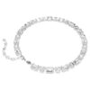 Collar Millenia con corte octogonal, blanco, chapado en rodio Collar Millenia con corte octogonal, blanco, chapado en rodio