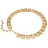 Collar Millenia con corte octogonal, color caramelo, chapado en tono dorado Collar Millenia con corte octogonal, color caramelo, chapado en tono dorado