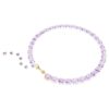 Collar Millenia con corte octogonal, morado, chapado en tono dorado Collar Millenia con corte octogonal, morado, chapado en tono dorado