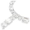 Collar Millenia con cortes variados, blanco, chapado en rodio Collar Millenia con cortes variados, blanco, chapado en rodio