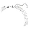 Collar Millenia con cortes variados, blanco, chapado en rodio Collar Millenia con cortes variados, blanco, chapado en rodio